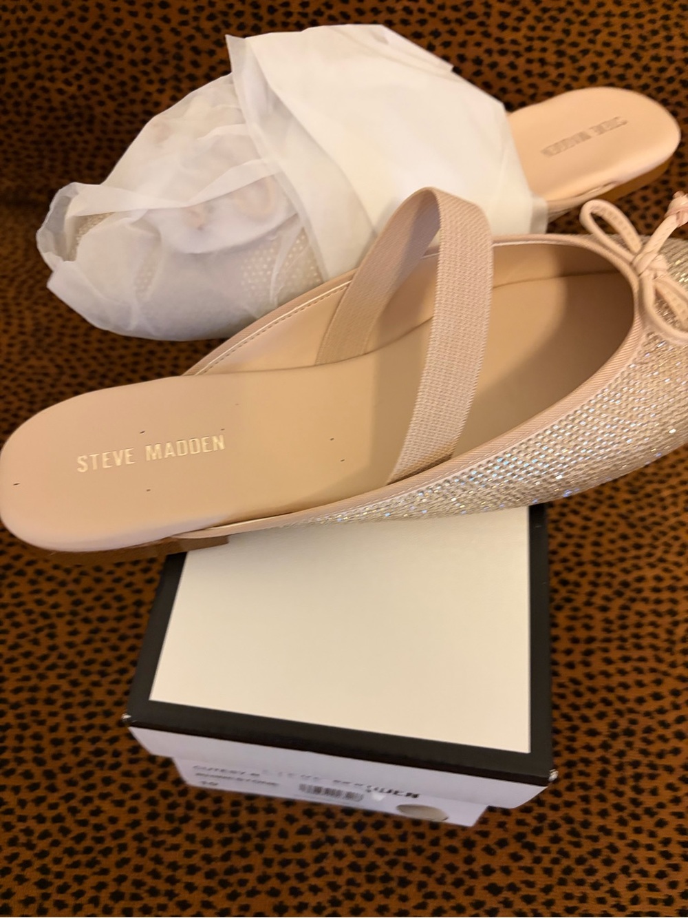 Steve Madden Women's Blush Pink Slip-On Slingback Flats